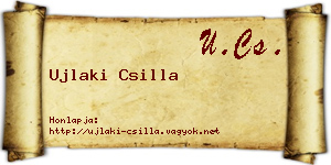 Ujlaki Csilla névjegykártya