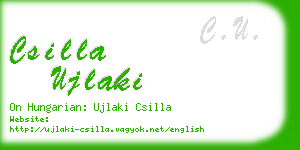 csilla ujlaki business card